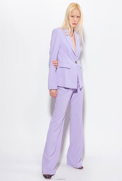 Blazer | Pinko Flieder - dunkles Sorbet Einreihiger Stretch-BlazerZ4ZP560