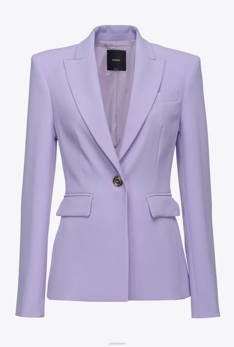 Blazer | Pinko Flieder - dunkles Sorbet Einreihiger Stretch-BlazerZ4ZP560