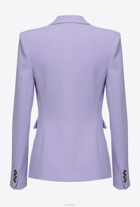 Blazer | Pinko Flieder - dunkles Sorbet Einreihiger Stretch-BlazerZ4ZP560