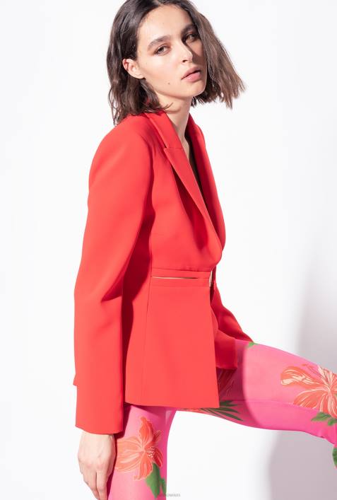 Blazer | Pinko Formel1 rot eleganter Stretch-BlazerZ4ZP585