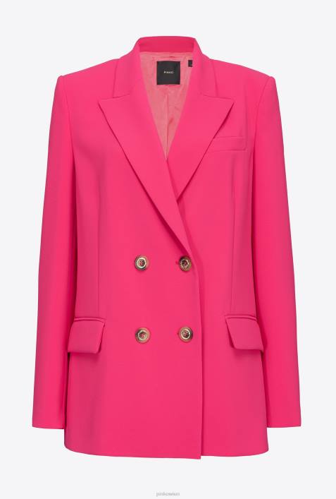 Blazer | Pinko Fuchsia-Lila Übergroßer Stretch-BlazerZ4ZP571