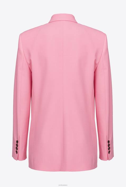 Blazer | Pinko Konvolvulus rosa Blazer aus WollstoffZ4ZP581