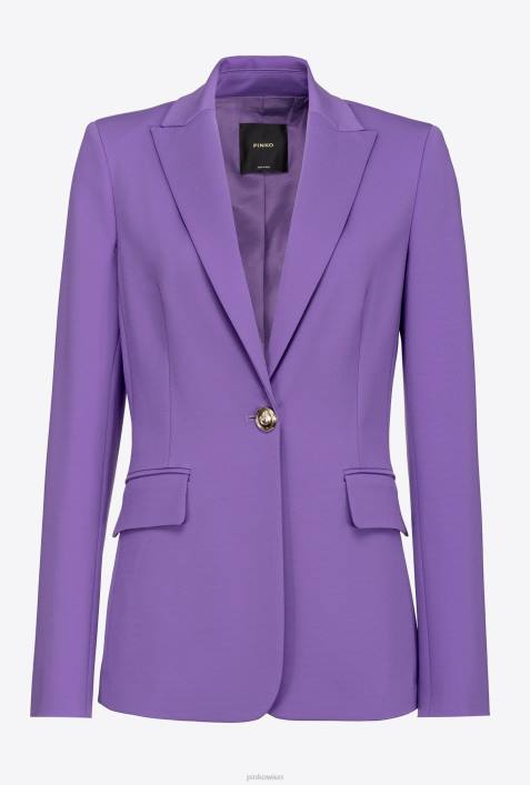 Blazer | Pinko Lavendelflieder Einreihiger BlazerZ4ZP586