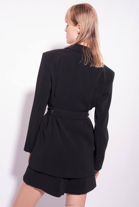 Blazer | Pinko Limousine schwarz Blazer mit BindegürtelZ4ZP579