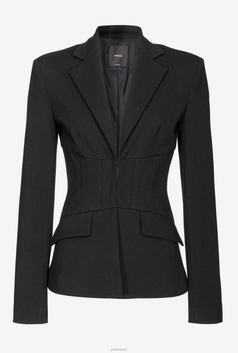 Blazer | Pinko Limousine schwarz Blazer mit Bustier-DetailZ4ZP616