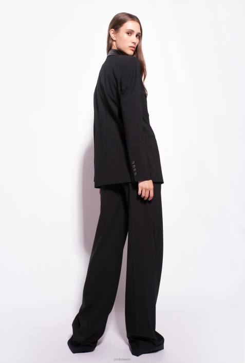 Blazer | Pinko Limousine schwarz Blazer mit SatinreversZ4ZP590