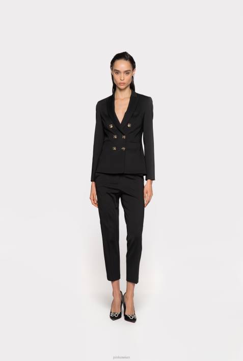 Blazer | Pinko Limousine schwarz Blazer mit SchmuckknöpfenZ4ZP570