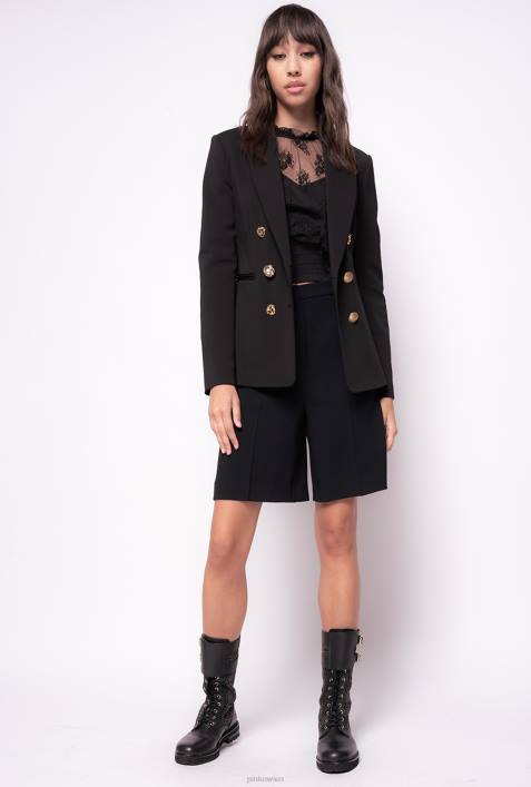 Blazer | Pinko Limousine schwarz Blazer mit SchmuckknöpfenZ4ZP621