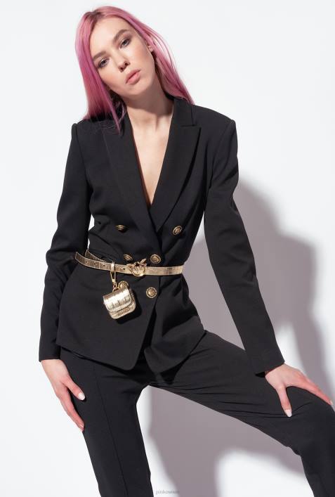 Blazer | Pinko Limousine schwarz Blazer mit SchmuckknöpfenZ4ZP622