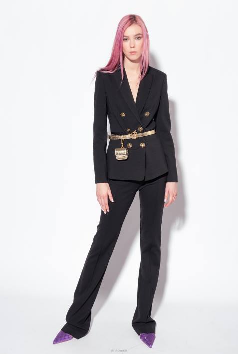 Blazer | Pinko Limousine schwarz Blazer mit SchmuckknöpfenZ4ZP622