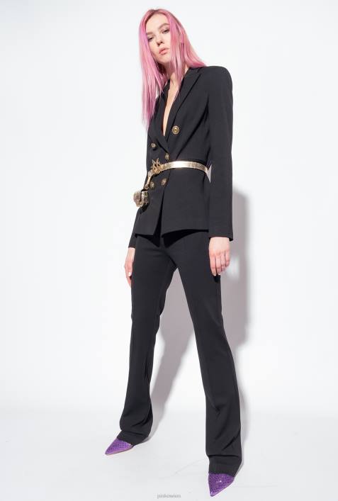 Blazer | Pinko Limousine schwarz Blazer mit SchmuckknöpfenZ4ZP622