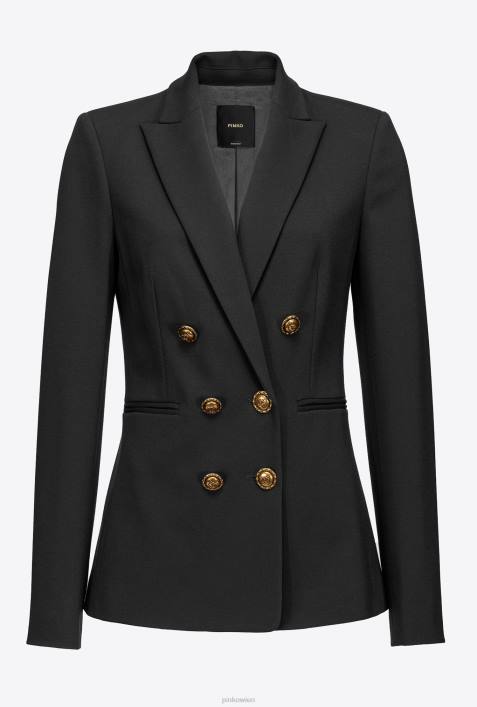 Blazer | Pinko Limousine schwarz Blazer mit SchmuckknöpfenZ4ZP622