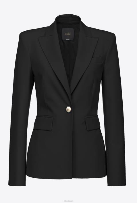 Blazer | Pinko Limousine schwarz Einreihiger BlazerZ4ZP587