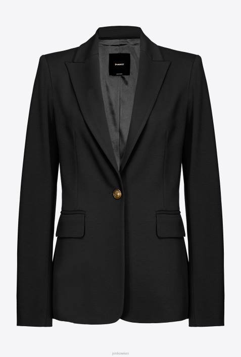 Blazer | Pinko Limousine schwarz Einreihiger BlazerZ4ZP623