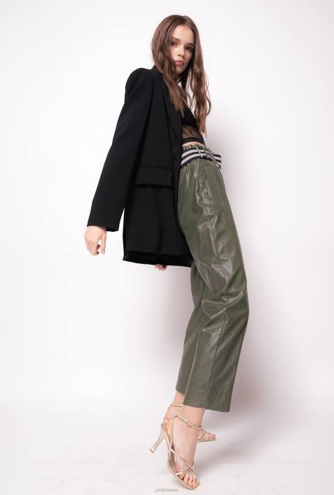 Blazer | Pinko Limousine schwarz Einreihiger Blazer aus Stretch-CrêpeZ4ZP624