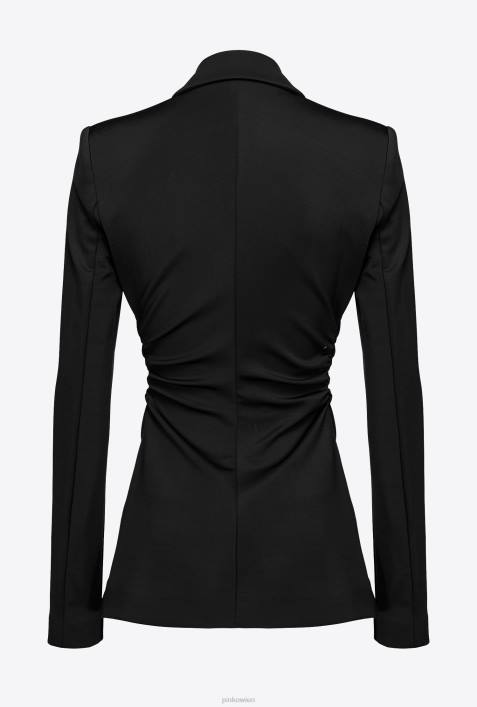 Blazer | Pinko Limousine schwarz Slim-Fit-Blazer aus technischem StoffZ4ZP607
