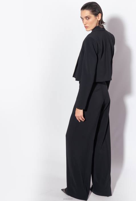 Blazer | Pinko Limousine schwarz Spencer-Jacke aus Stretch-CrêpeZ4ZP603