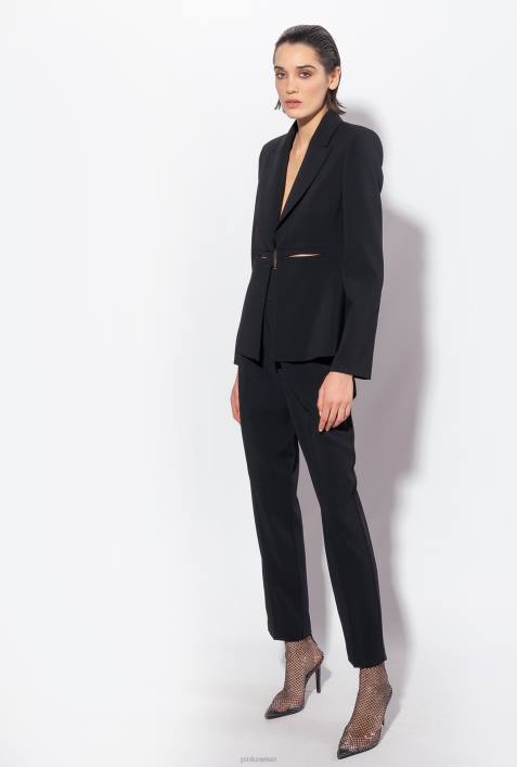 Blazer | Pinko Limousine schwarz eleganter Stretch-BlazerZ4ZP584
