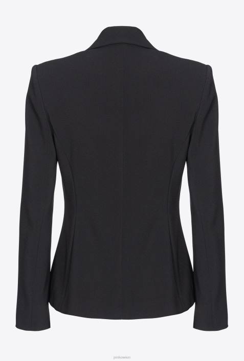 Blazer | Pinko Limousine schwarz eleganter Stretch-BlazerZ4ZP584