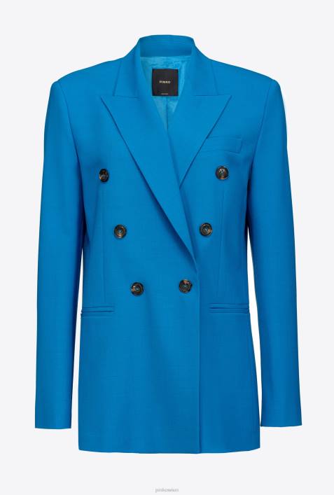 Blazer | Pinko Regisseur blau Blazer aus WollstoffZ4ZP582
