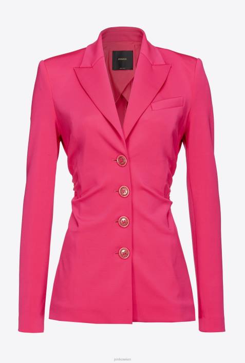 Blazer | Pinko himbeerrot Slim-Fit-Blazer aus technischem StoffZ4ZP608