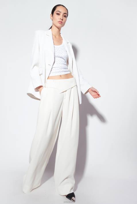 Blazer | Pinko nicht-gerade weiss Galleria-Blazer mit durchgehendem PaillettenbesatzZ4ZP617