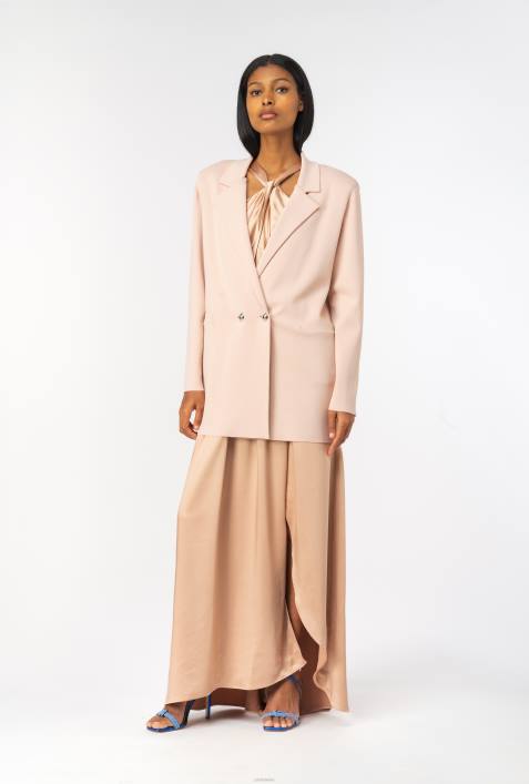 Blazer | Pinko rauchiges Rosa StrickblazerZ4ZP578