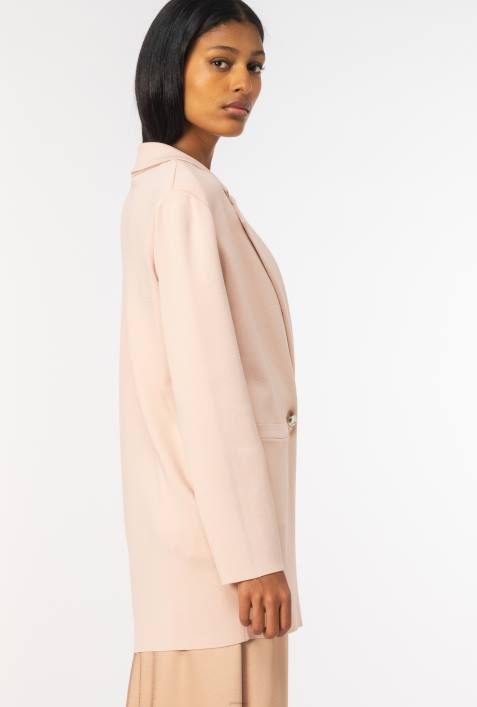 Blazer | Pinko rauchiges Rosa StrickblazerZ4ZP578