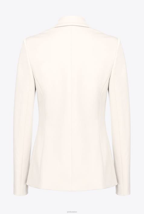 Blazer | Pinko rosa rauchweiß Blazer mit SchmuckknöpfenZ4ZP569