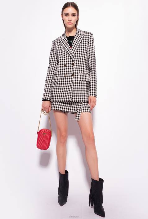 Blazer | Pinko schwarz/ecru Gingham-BlazerZ4ZP632