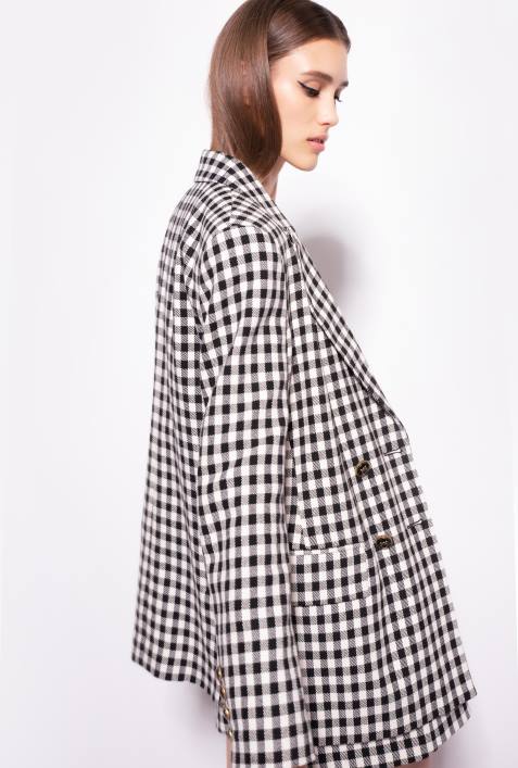 Blazer | Pinko schwarz/ecru Gingham-BlazerZ4ZP632