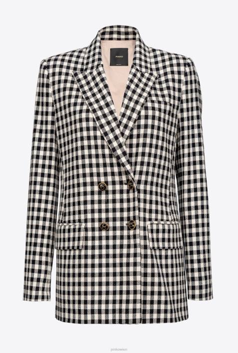 Blazer | Pinko schwarz/ecru Gingham-BlazerZ4ZP632
