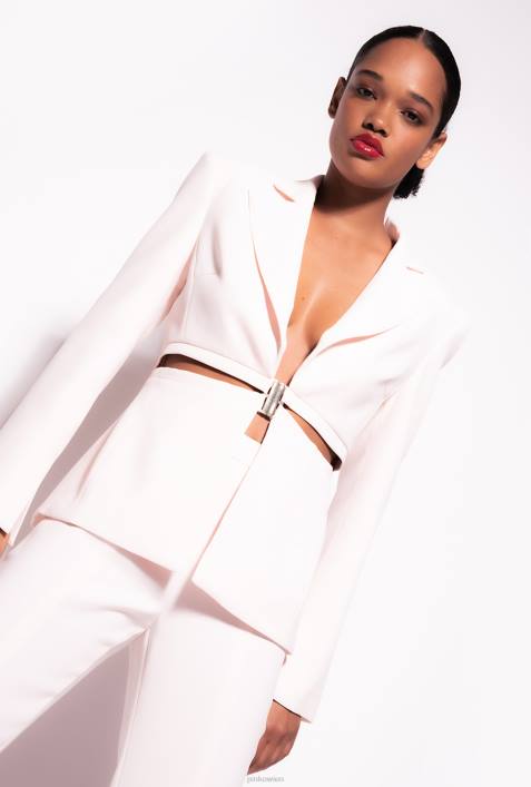 Blazer | Pinko wolkenrosa eleganter Stretch-BlazerZ4ZP583