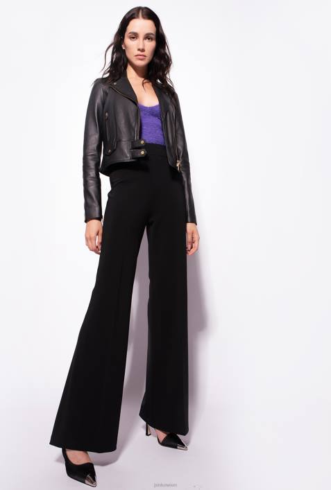 Freizeitjacken | Pinko Limousine schwarz Bikerjacke aus NappalederZ4ZP841