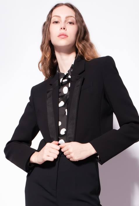 Freizeitjacken | Pinko Limousine schwarz Spencer-Jacke aus Poly-CrêpeZ4ZP631