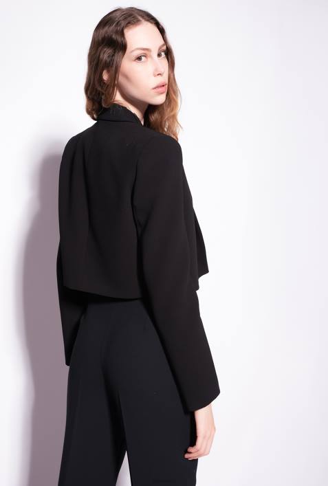 Freizeitjacken | Pinko Limousine schwarz Spencer-Jacke aus Poly-CrêpeZ4ZP631