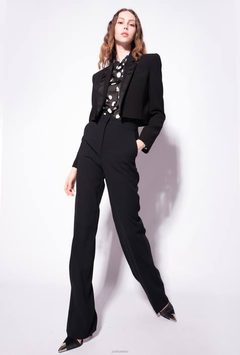 Freizeitjacken | Pinko Limousine schwarz Spencer-Jacke aus Poly-CrêpeZ4ZP631