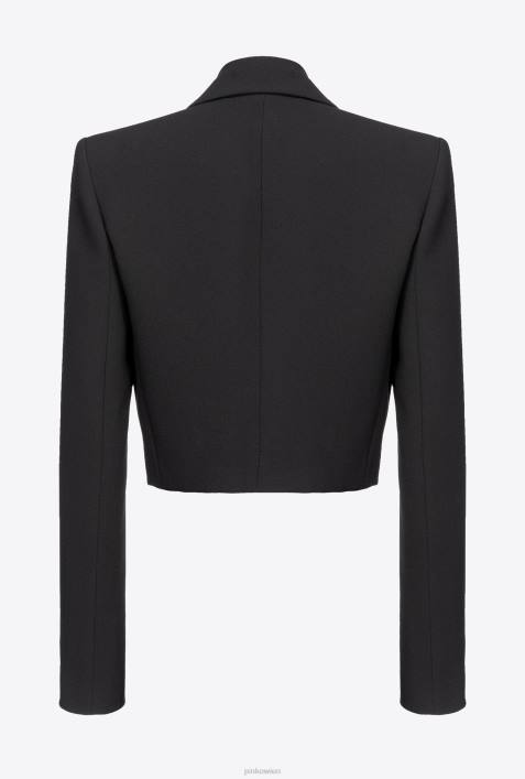 Freizeitjacken | Pinko Limousine schwarz Spencer-Jacke aus Poly-CrêpeZ4ZP631