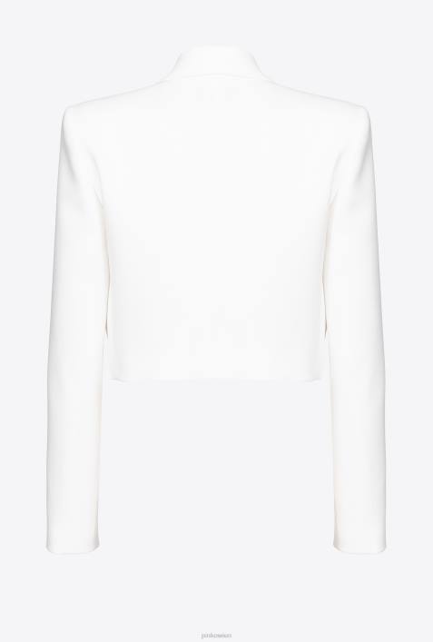 Freizeitjacken | Pinko milchweiß Spencer-Jacke aus Poly-CrêpeZ4ZP630