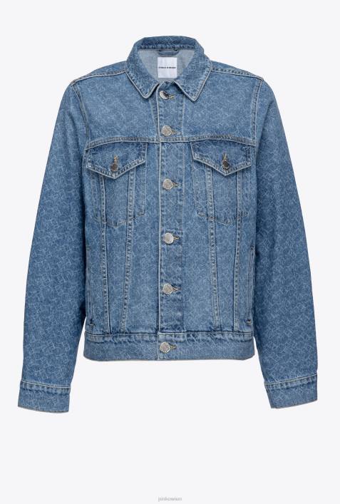 Freizeitjacken | Pinko weiß/dunkelblau Jeansjacke mit LogoZ4ZP836