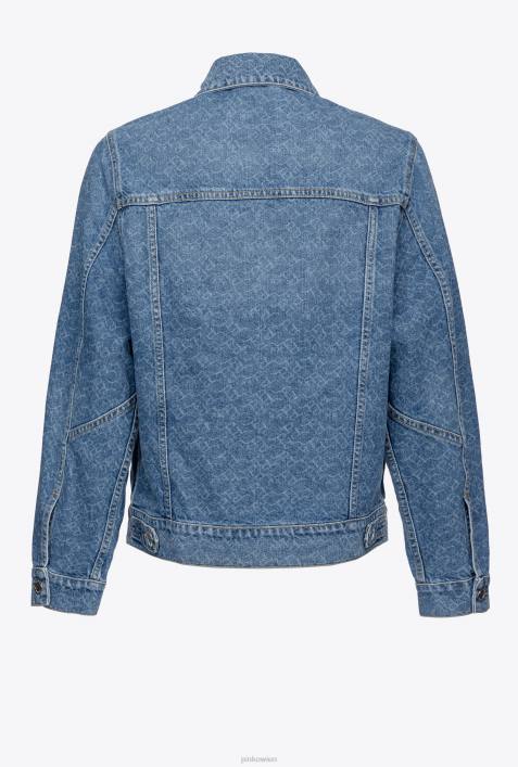 Freizeitjacken | Pinko weiß/dunkelblau Jeansjacke mit LogoZ4ZP836