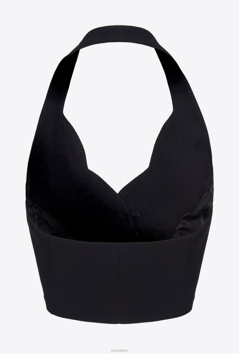 Mäntel | Pinko Limousine schwarz Neckholder-WesteZ4ZP336