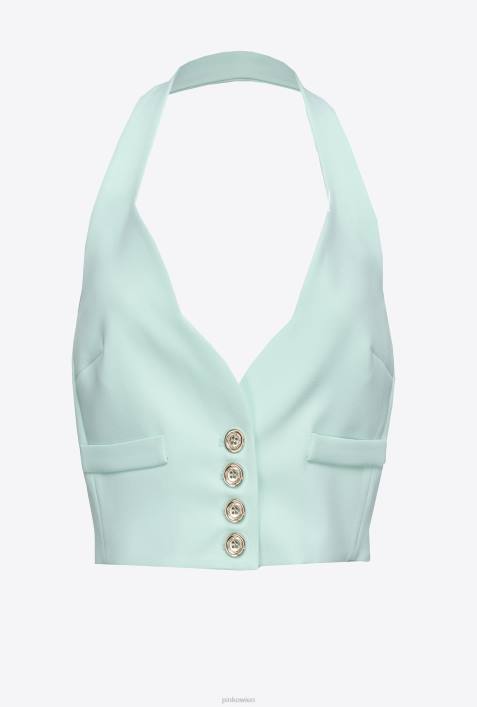 Mäntel | Pinko hellblaues Glas Neckholder-WesteZ4ZP334