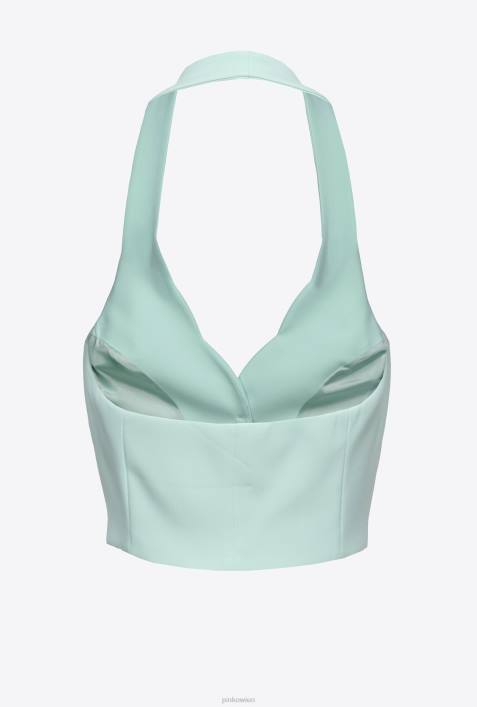 Mäntel | Pinko hellblaues Glas Neckholder-WesteZ4ZP334