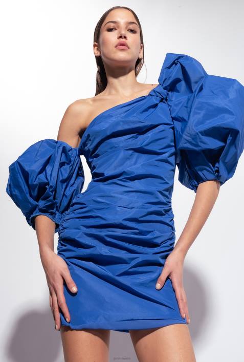 kurze Kleider | Pinko Blau Minikleid mit BallonärmelnZ4ZP92