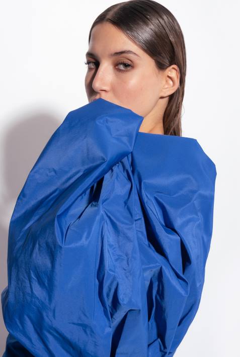 kurze Kleider | Pinko Blau Minikleid mit BallonärmelnZ4ZP92