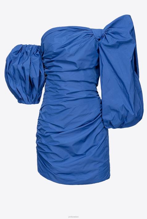 kurze Kleider | Pinko Blau Minikleid mit BallonärmelnZ4ZP92
