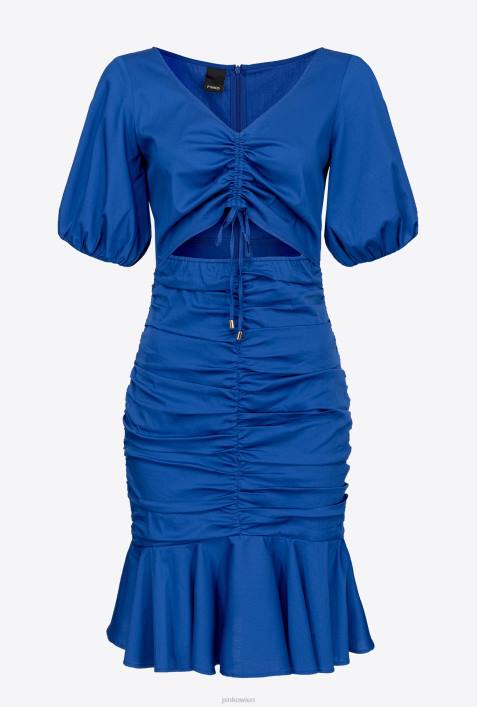 kurze Kleider | Pinko Blau kurzes PopelinekleidZ4ZP16