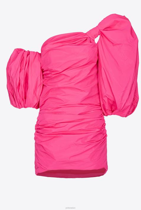 kurze Kleider | Pinko Fuchsia-Lila Minikleid mit BallonärmelnZ4ZP91
