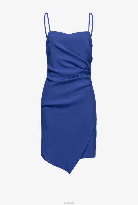 kurze Kleider | Pinko Gespenstblau Minikleid mit DrapierungZ4ZP177